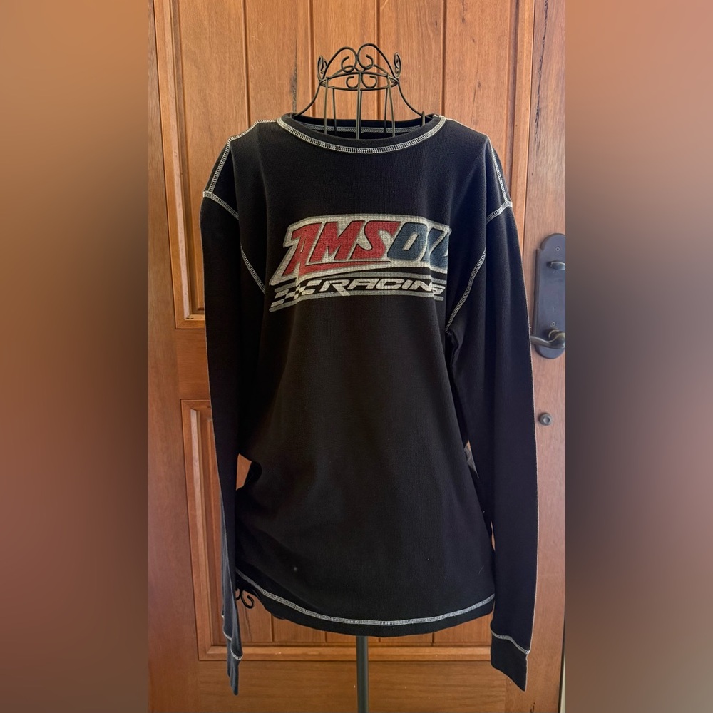 Amsoil Racing men’s thermal shirt, size Large